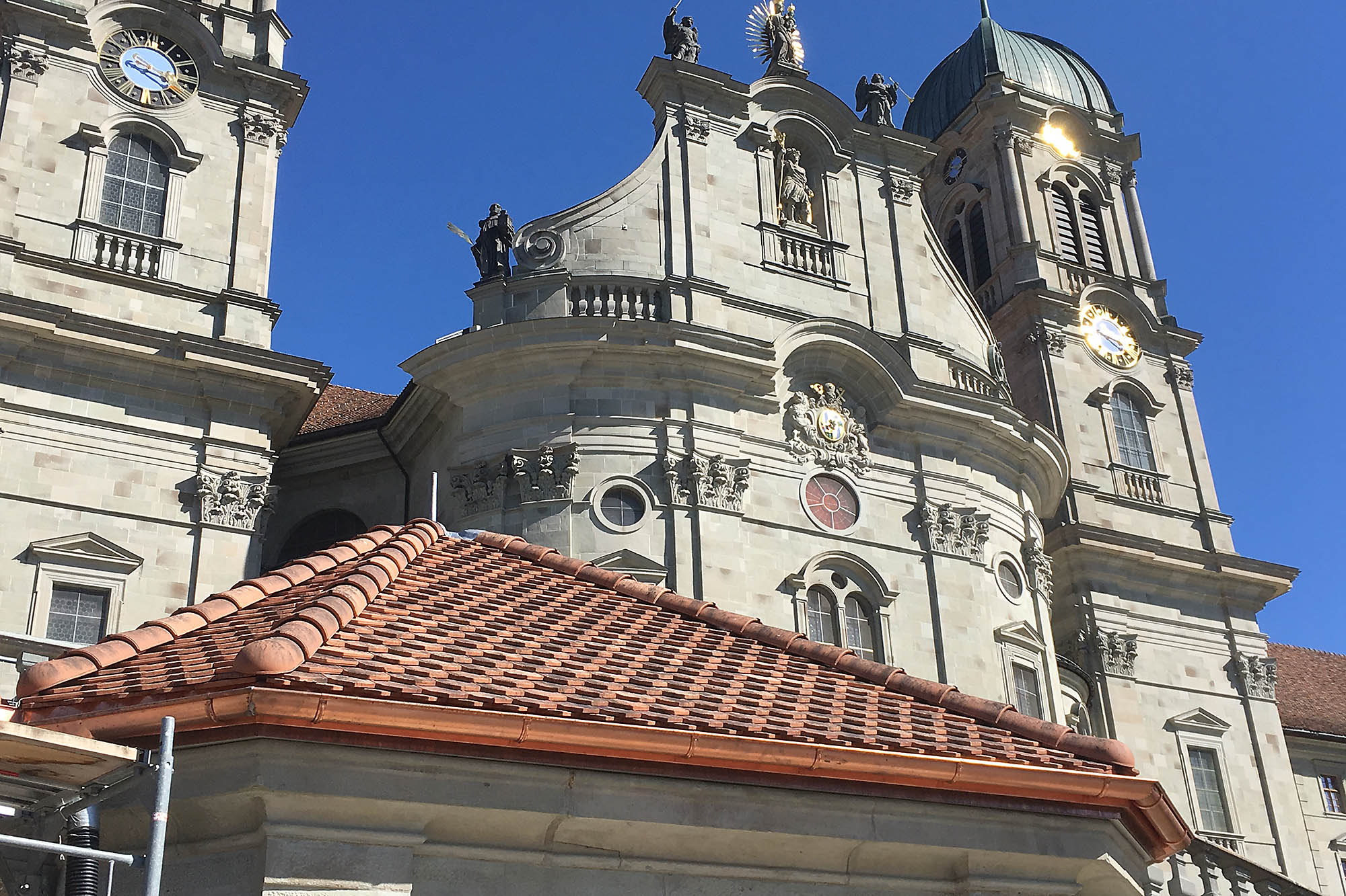 Sanierungs- und Reparaturarbeiten im Kloster Einsiedeln